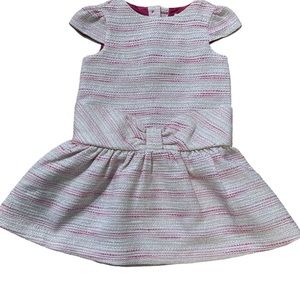 Janie and Jack Size 3 Girl Light Berry Bouclé Dress